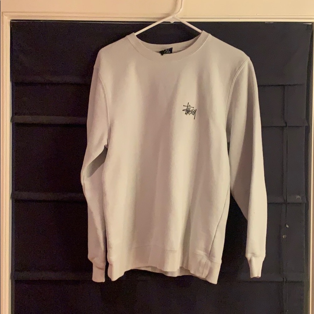Light blue Stussy Crewneck